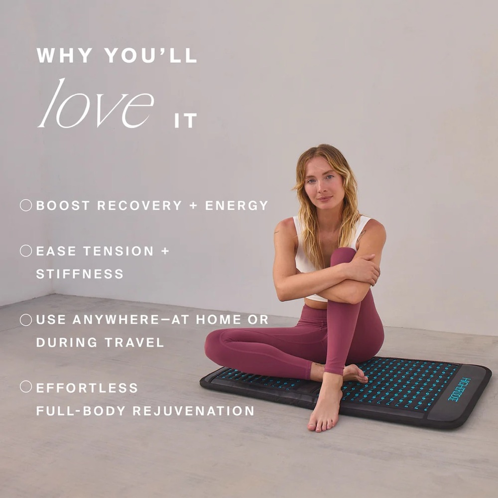 HigherDOSE Infrared PEMF Go Mat for Recovery and Stress Reduction with Cover - Picture 3 of 9